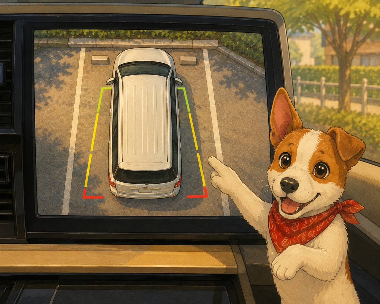エルグランド アラウンドビューモニター 駐車