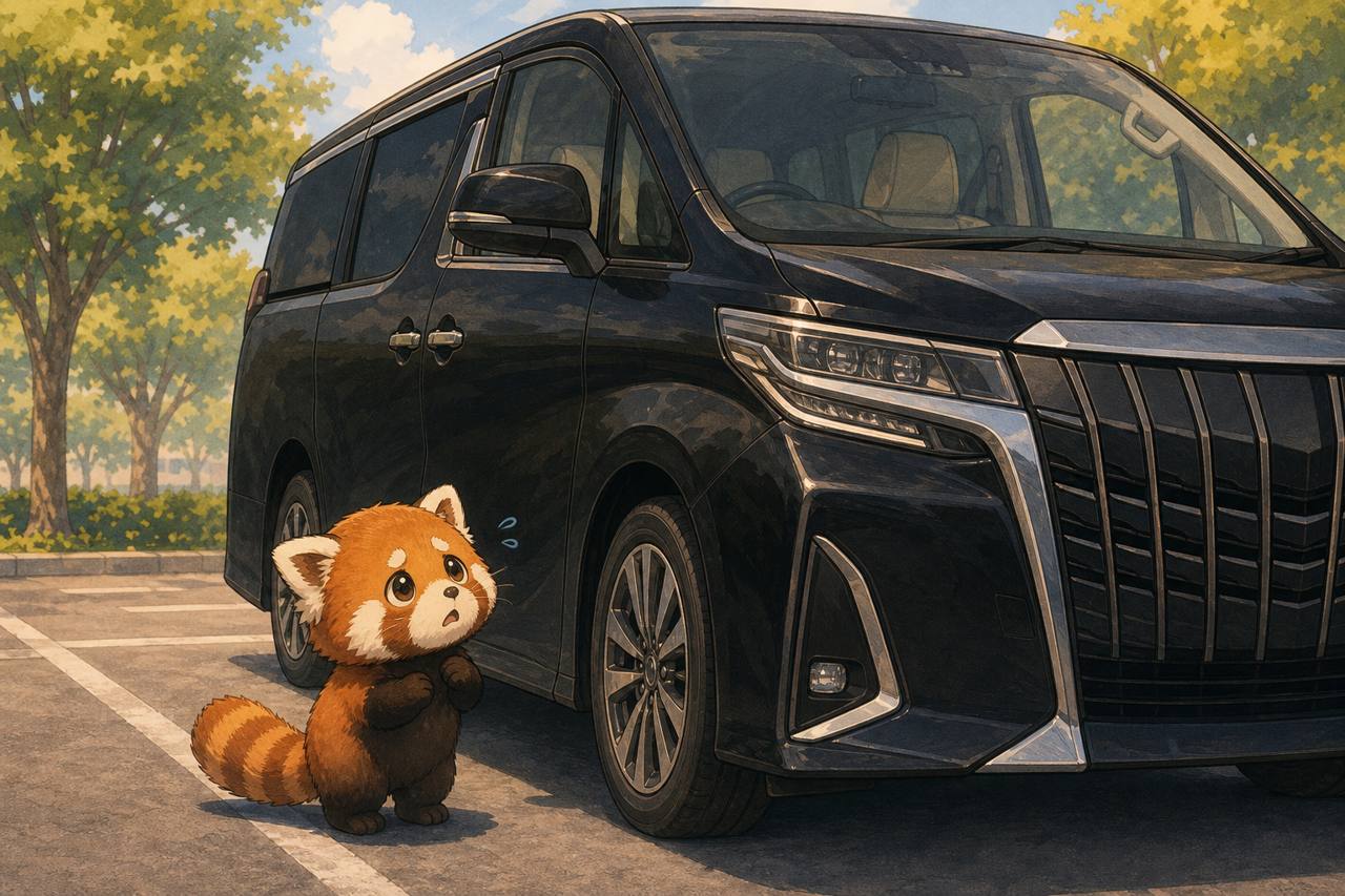 ヴェルファイア 初心者 運転 怖い レッサーパンダ 駐車場